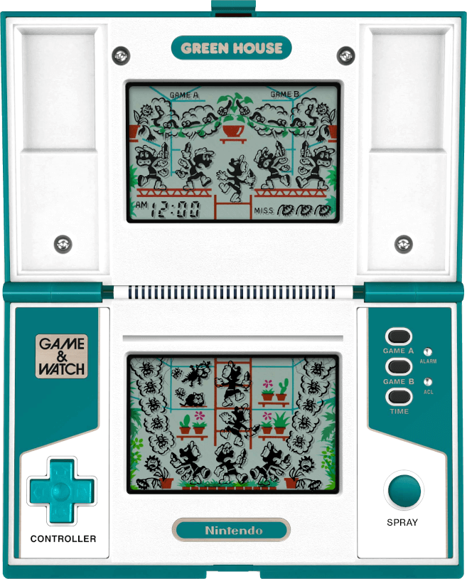 Play G&W Green House double screen horizontally