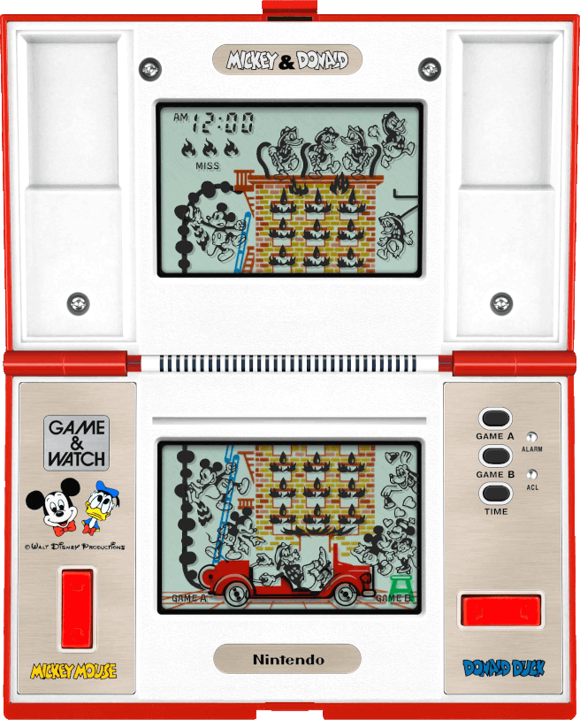 Play G&W Mickey & Donald double screen horizontally