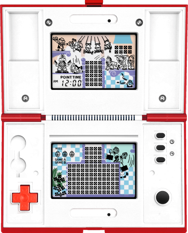 Play G&W Tetris Jr double screen horizontally